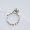 Cincin Pertunangan Berlian Solitaire Makmal Emas 14K