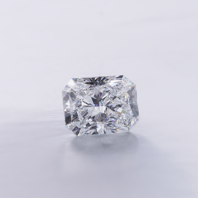 Radiant Cut 1.0ct E VVS CVD Lab Berlian Tumbuh Dengan IGI