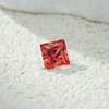 Princess Cut Pink Padparadscha Color Lab Grown Gemstones