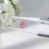 Pear Cut Vivid Pink Lab Grown Diamond dengan Sijil IGI