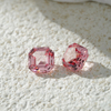 Batu Permata Tumbuhan Makmal Warna Pink Asscher Cut Padparadscha