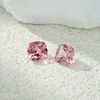 Cushion Cut Light Pink Padparadscha Color Lab Grown Gemstones