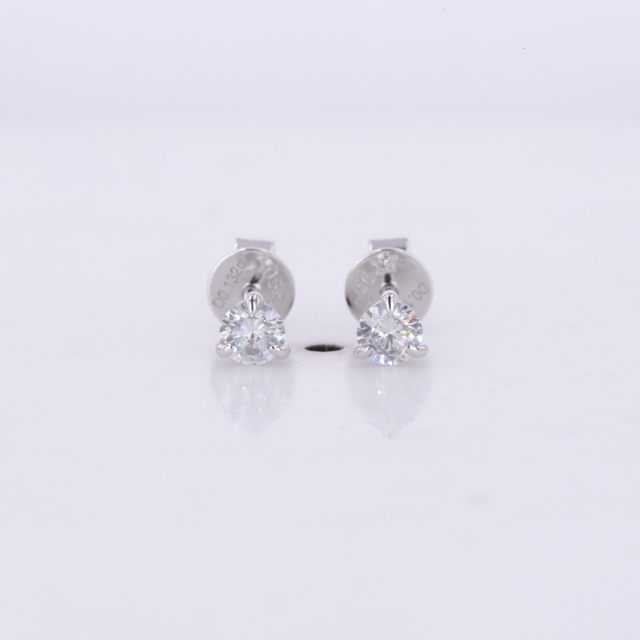 Platinum Gold 0.3CT TW HPHT Lab Grown Diamond Martini Set Subang Stud 